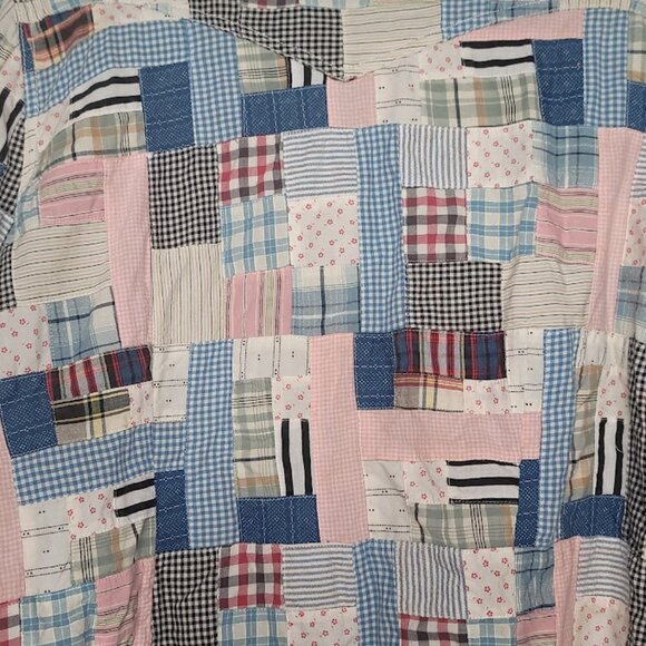 Polo Jeans Co. Vintage Ralph Lauren Patchwork Madras Ladies Western Shirt Pearl - Picture 2 of 16